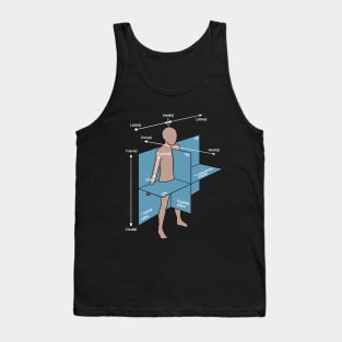 Dorsal Ventral Planes Of Human Body - Nurse Or Physician Tank Top